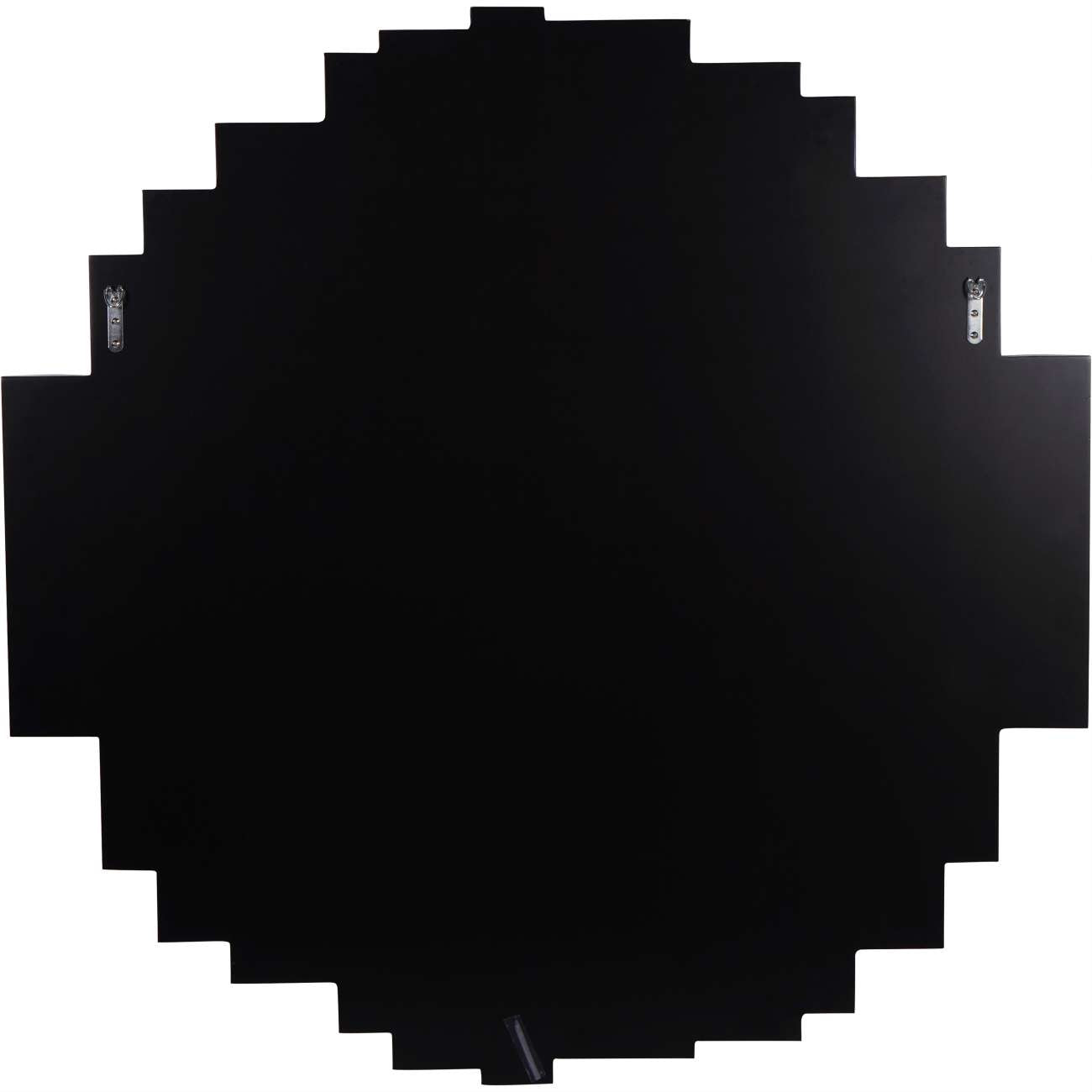 Crystalline Embossed Edges Round Wall Mirror